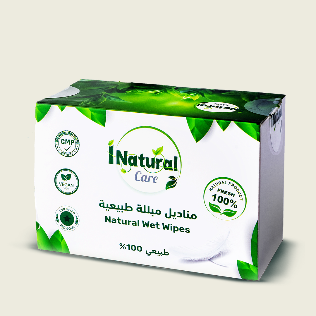 وايبس مناديل مبللة (60 حبة) طبيعي 100%